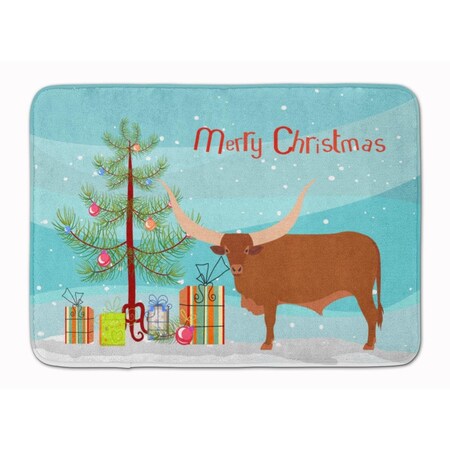 Carolines Treasures Ankole-Watusu Cow Christmas Machine Washable Memory Foam Mat BB9190RUG